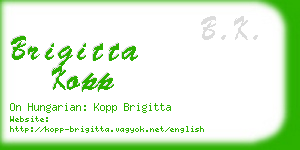brigitta kopp business card